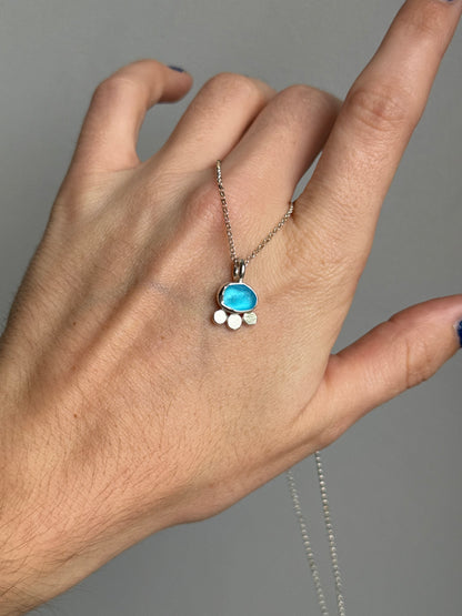 bloom seaglass pendant no.3