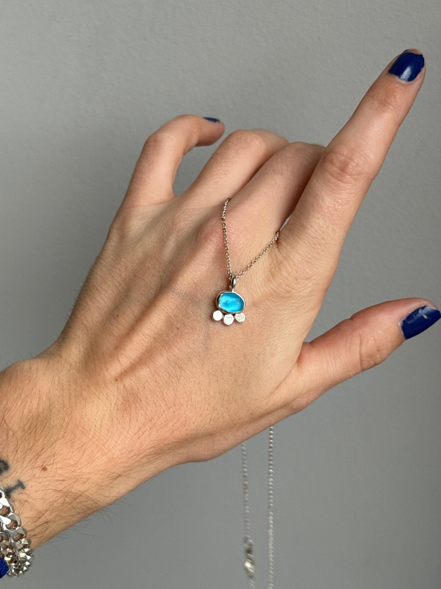 bloom seaglass pendant no.3
