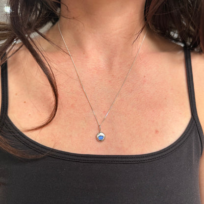 molten seaglass - cornflower blue