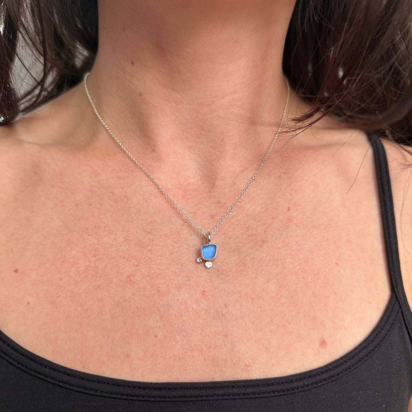 bloom seaglass pendant no.2