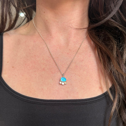 bloom seaglass pendant no.3