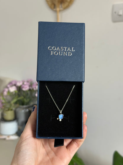 bloom seaglass pendant no.2