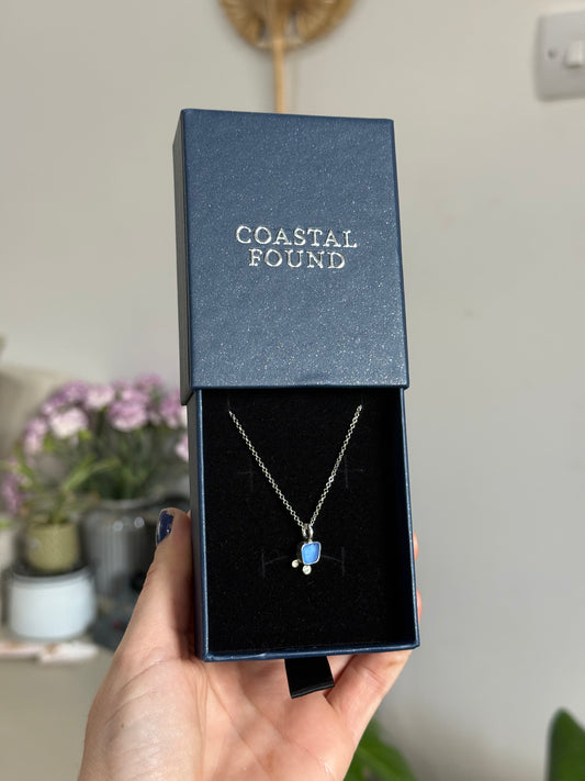 bloom seaglass pendant no.2
