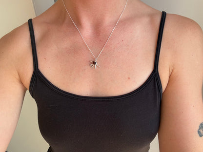 sunrise sea glass necklace