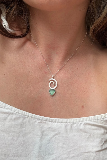 tide spiral pendant