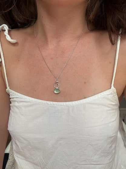 pebble spiral pendant
