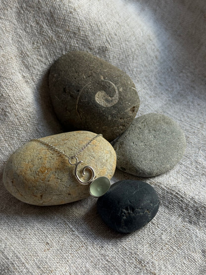 pebble spiral pendant