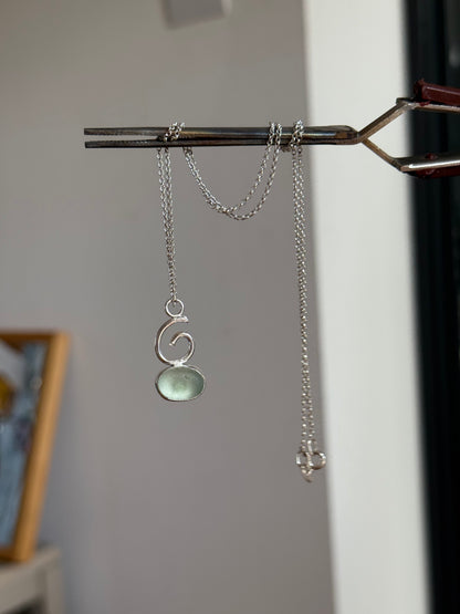 pebble spiral pendant