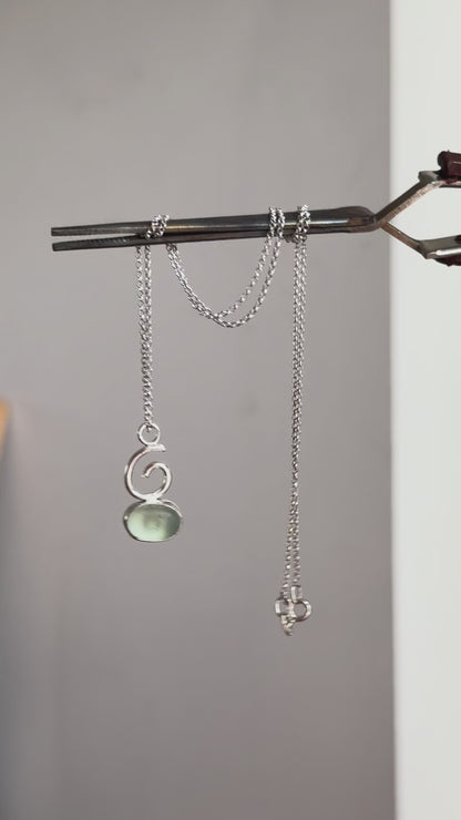 pebble spiral pendant